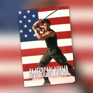 Плакат "Майкл Дудикофф Американский ниндзя Постер формата А3", 42 см х 30 см