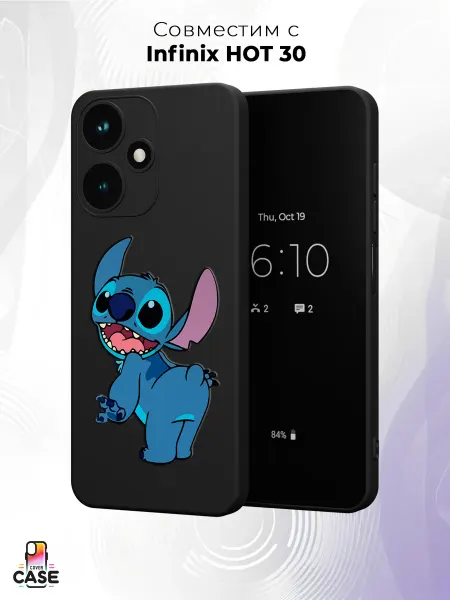Infinix Чехол на HOT 30 (4G) с принтом Стич