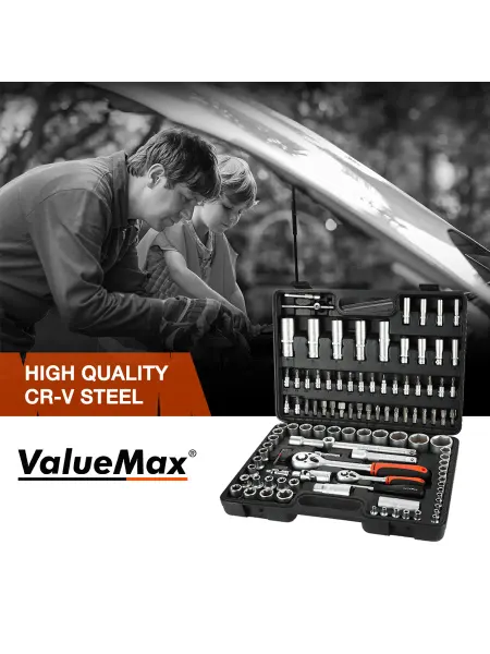 ValueMax Набор инструментов для автомобиля 108 шт