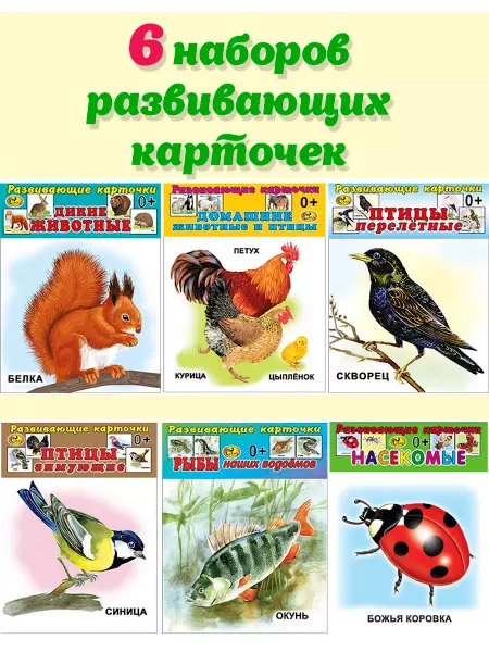 Сказ Развивающие карточки 12х12 см Комплект № 2-2
