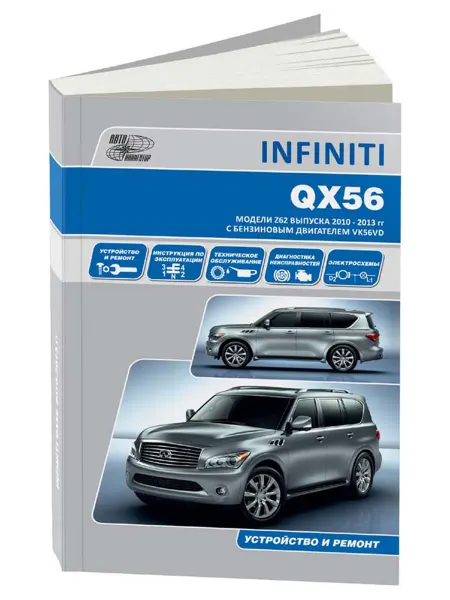 Автонавигатор Книга, ремонт Инфинити QX56 2010-13 с двигателем VK56VD 5.6
