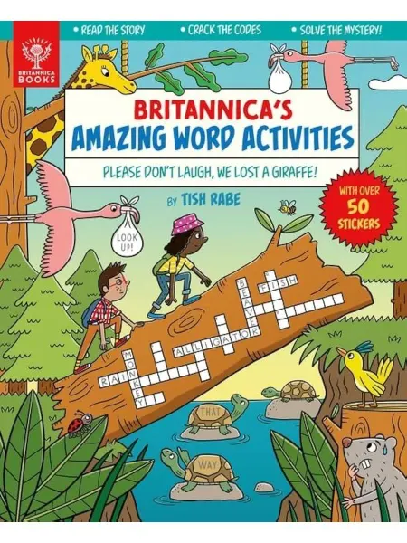 Britannica Books Please Don't Laugh детская книга заданий с наклейками