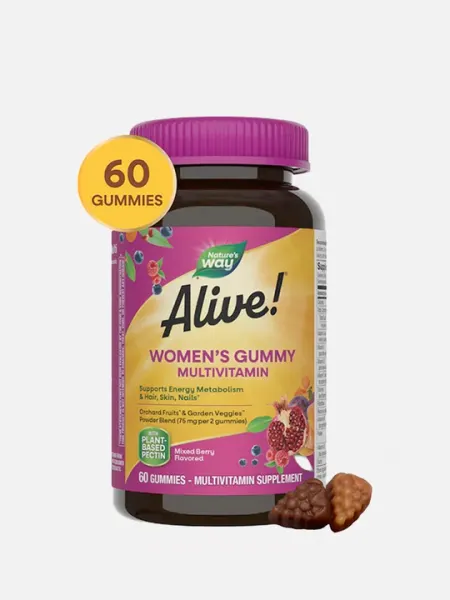 Alive! Women’s Multi Gummy — женские мультивитаминные жевательные пастилки, 30 порций