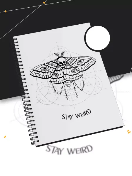 Каждому Своё Exclusive Блокнот Stay Weird Магия Мистика Гадание Графика А4