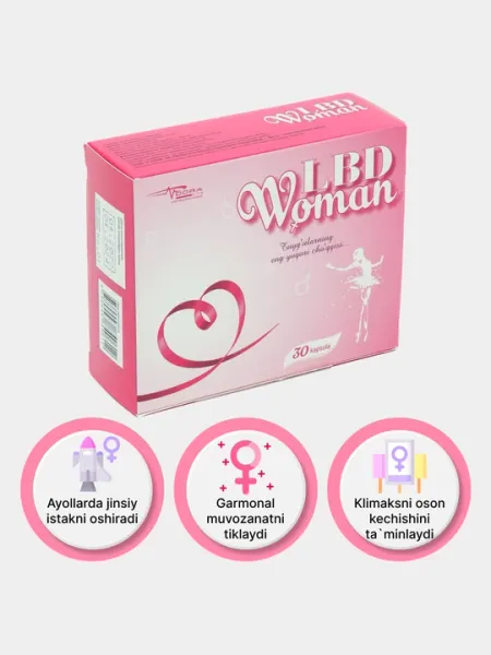 Женские витамины "LBD Woman", 30 капсул - "Plan baby"