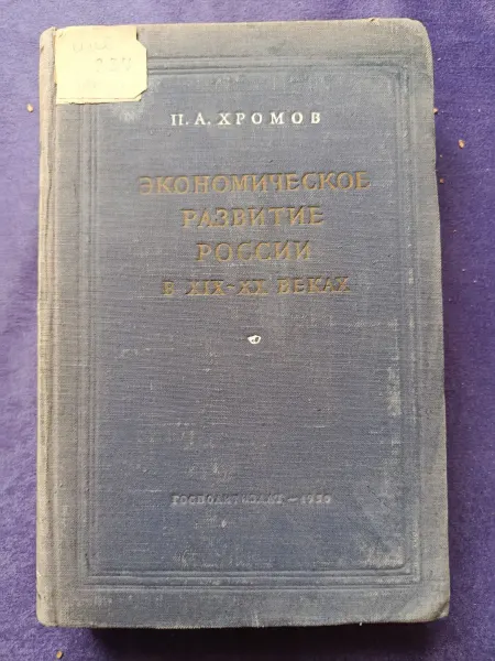 Антикварная книга Экономическое развитие России в 19-20 в