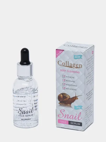Сыворотка для лица Collagen Snail, с коллагеном и муцином улитки, 30 г