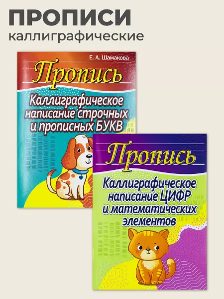 ПринтБук Пропись-тренажер. Каллиграфическое написание букв и цифр