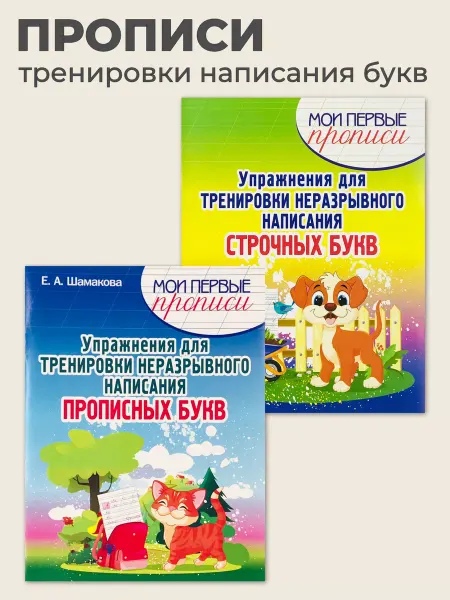 ПринтБук Пропись-тренажер для тренировки неразрывного написания букв