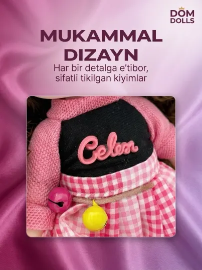 Кукла детская с аксессуарами и очками DOM DOLLS, в подарочной коробке, 30 см