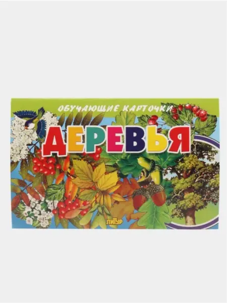 ЛитУр Обучающие карточки для детей Деревья