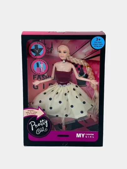 Кукла Pretty Girl My Fashion Girl, 30 см, пышное платье в горошек