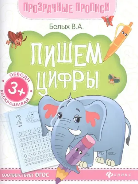 Книжный дом РФ Пишем цифры. Книга-тренажер