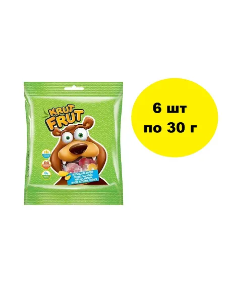 KrutFrut Мармелад Озорные мишки 30 г, 6 шт