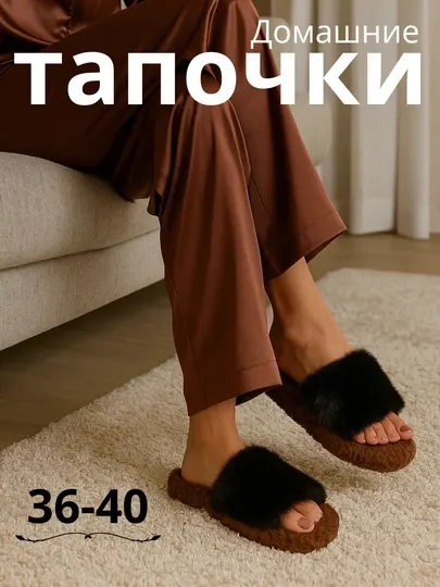 Женские домашние тапочки, 36-40