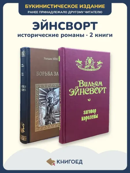 Книгоед Эйнсворт исторический роман приключения английский 2 книги