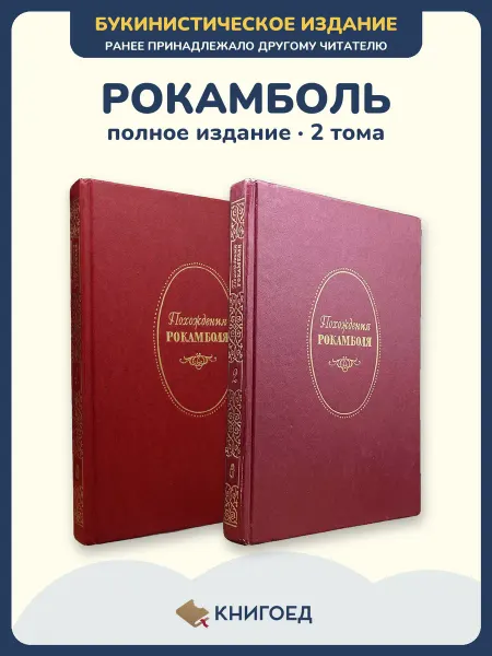 Книгоед Рокамболь Понсон дю Террайль приключения роман 2 тома