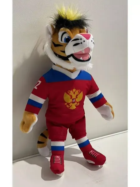 SofToy Мягкая игрушка Тигр хоккеист 30см