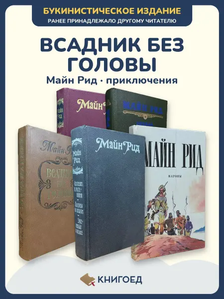 Книгоед Майн Рид Всадник без головы приключения 5 книг романы