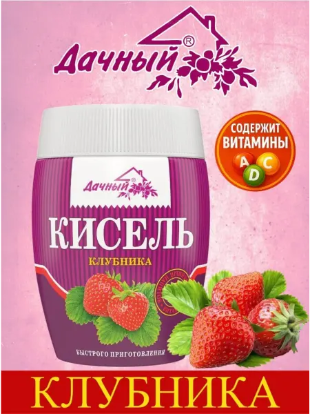 Кисель, со вкусом клубники, Дачный, 300 г