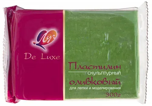 Пластилин скульптурный оливковый 300г , Луч