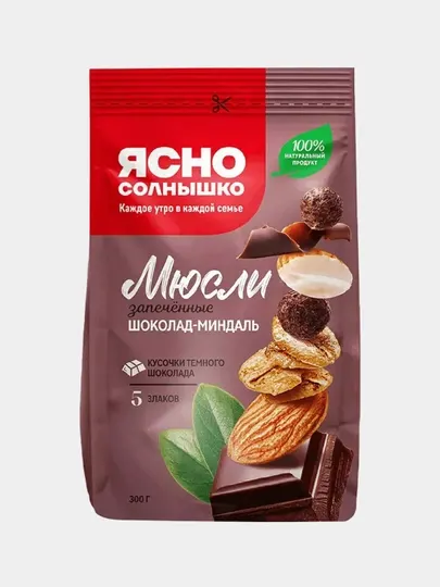 Мюсли Ясно Солнышко, шоколад-миндаль, 300 г
