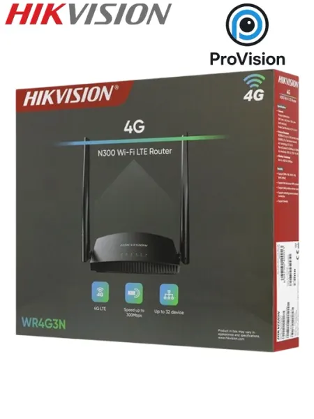 Hikvision DS-3WR4G3N Wi-Fi-роутер 4G LTE со скоростью 300 Мбит/с