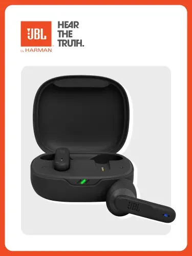 Наушники беспроводные JBL Wave 300 TWS, Bluetooth, с микрофоном, USB Type-C, черные