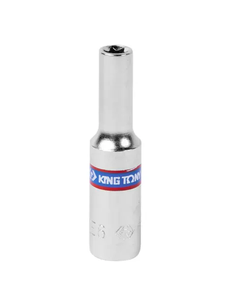 KING TONY Головка торцевая TORX Е-стандарт 1 4", E6, L 50 мм