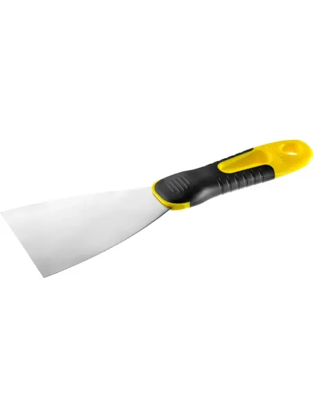 Stayer Шпатель с нержавеющим полотном и 2к ручкой 80мм 10045-08