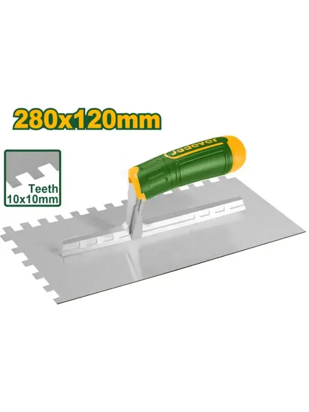 Jadever Tools Гладилка штукатурная зубчатая 280мм*120мм