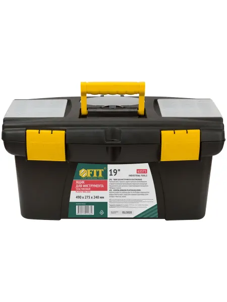 FIT Ящик для инструмента пластиковый 19" 490х275х240 мм