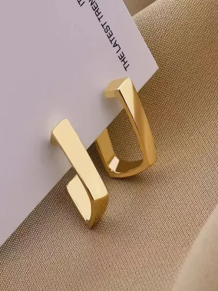Beauty in details Серьги бижутерия прямоугольные повседневные