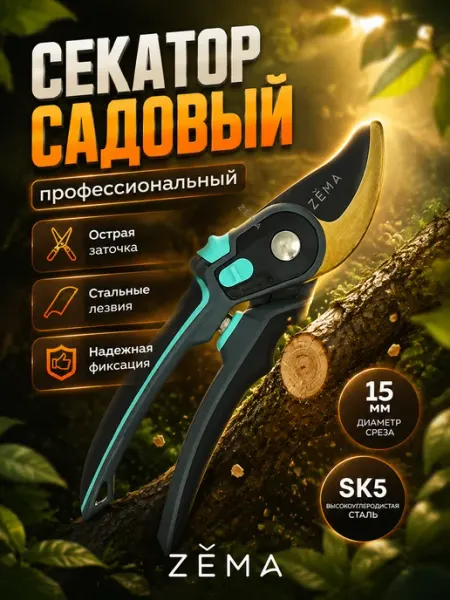 ZEMA Профессиональный садовый секатор ZM 3001