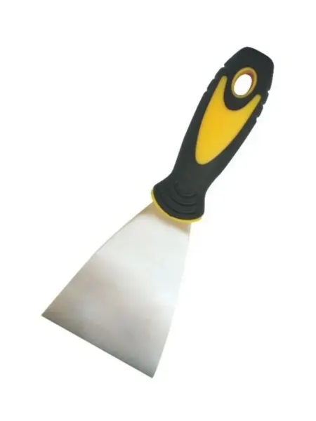 STMDECOR Шпатель нержавеющая сталь, с прорезиненнной ручкой D88-4