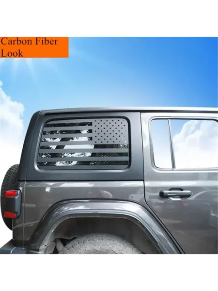 MyPads Наклейка на окно с американским флагом для Jeep Wrangler