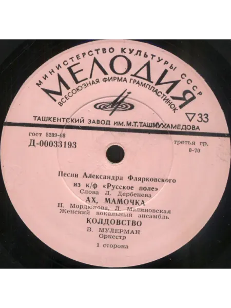 Various - Песни Александра Флярковского Из К ф "Русское