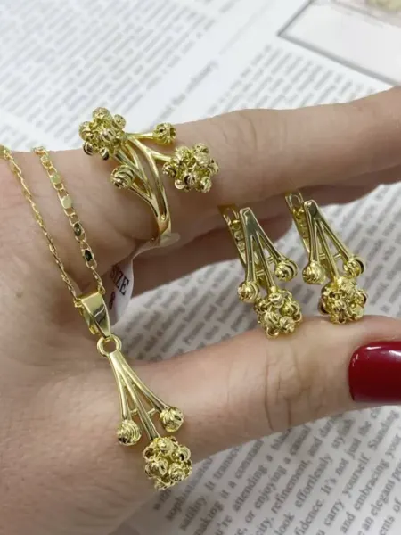 SHAHI SHOP Набор украшений серьги и кольцо
