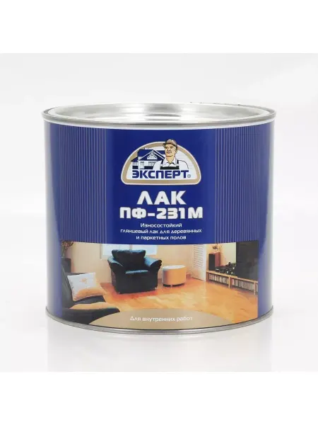 Эксперт Лак паркетный глянцевый прозрачный, 1,8 кг