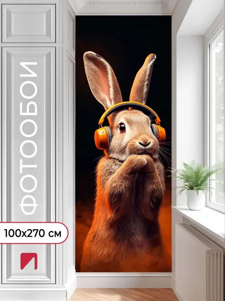 Первое ателье Фотообои флизелиновые 100х270 животные моющиеся на стену