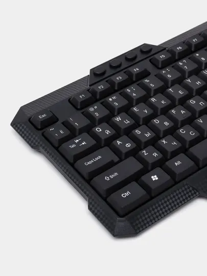 Клавиатура AVT KBM 302, USB, проводная, черная