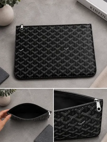 Органайзер-папка в стиле Goyard, для документов и планшета, 30×20 см