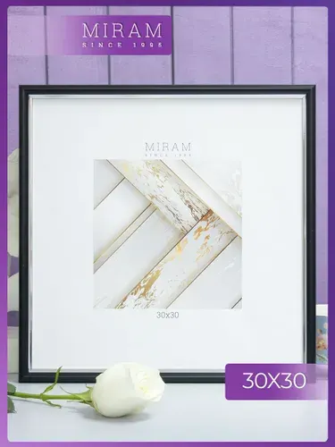 Рамка 30х30 для фото, картины, постера, цвет черный