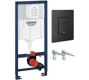Grohe Инсталляция Rapid SL 38811KF0 Черная кнопка