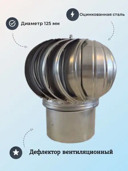 Вентстандарт Турбодефлектор ТД-125 (оцинкованный)