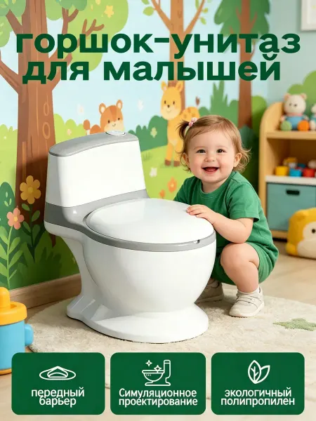 Пластиковый горшок для приучения к туалету