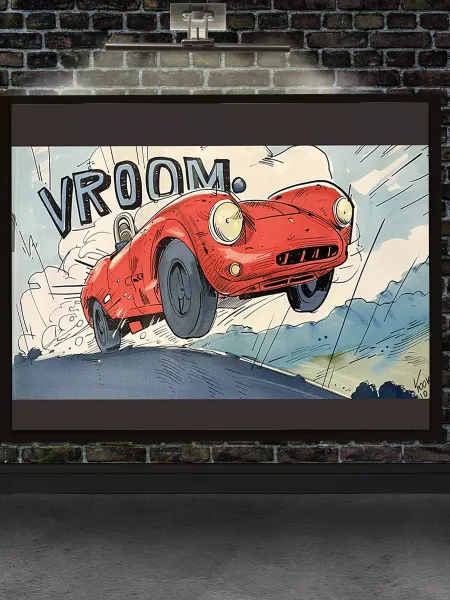 YOU CAN ART Картина 30х40 ретро автомобиль