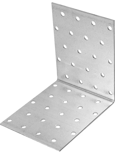 Нет бренда Угол крепежный равносторонний KUR 100x100x80x1.8 серый