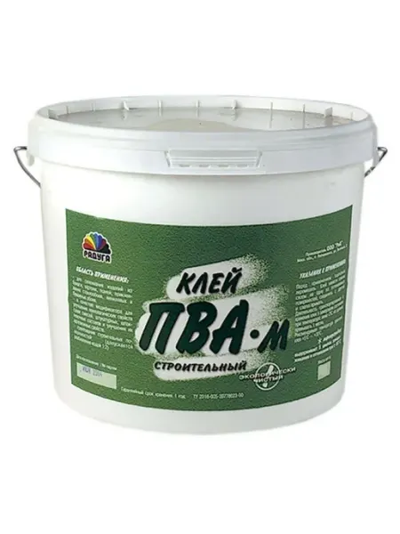 РАДУГА Клей строит 5кг ПВА зеленый 139589