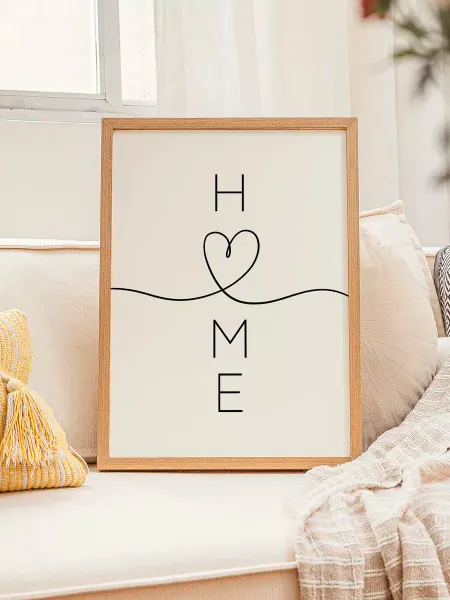 OTS_HOME Постер на стену интерьерный HOME 30х40, без рамки